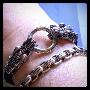 Men’s Bracelet (double headed dragon )